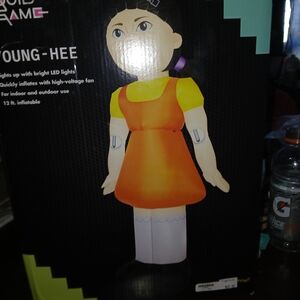 Netflix Bright Orange and Yellow Holiday Inflatable